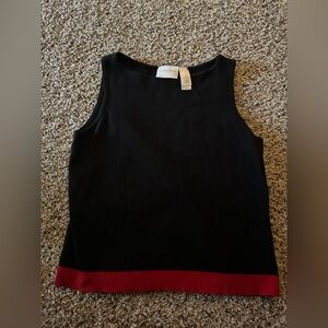 Vintage Red And Black Liz Claiborne Tank Top